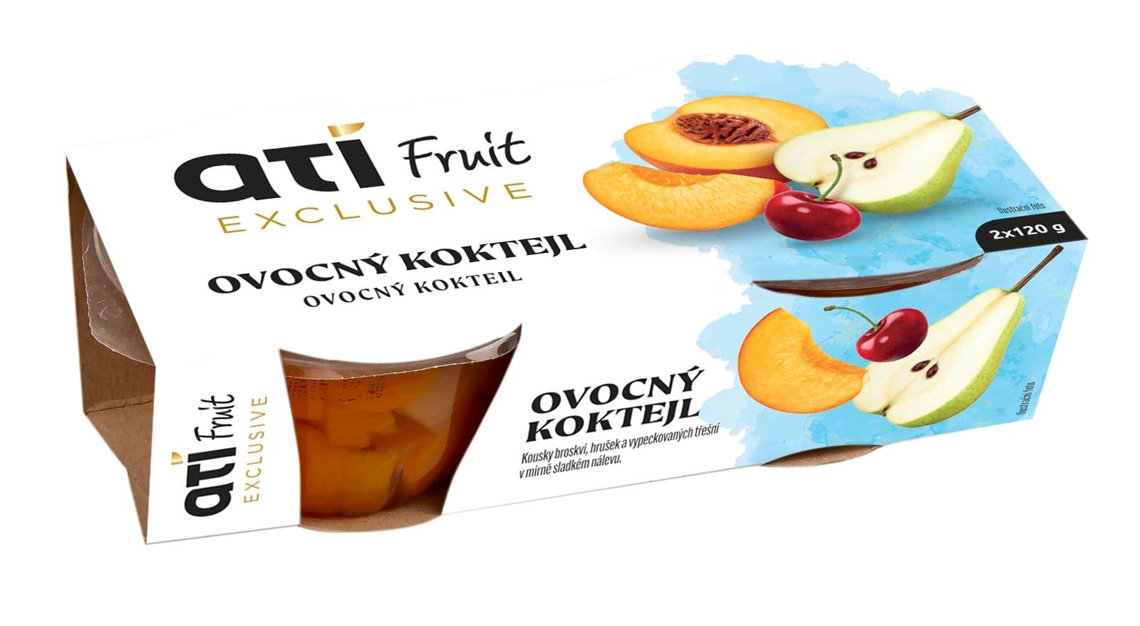 ATI Delicates Fruit Exclusive Ovocný koktejl 2x120 g