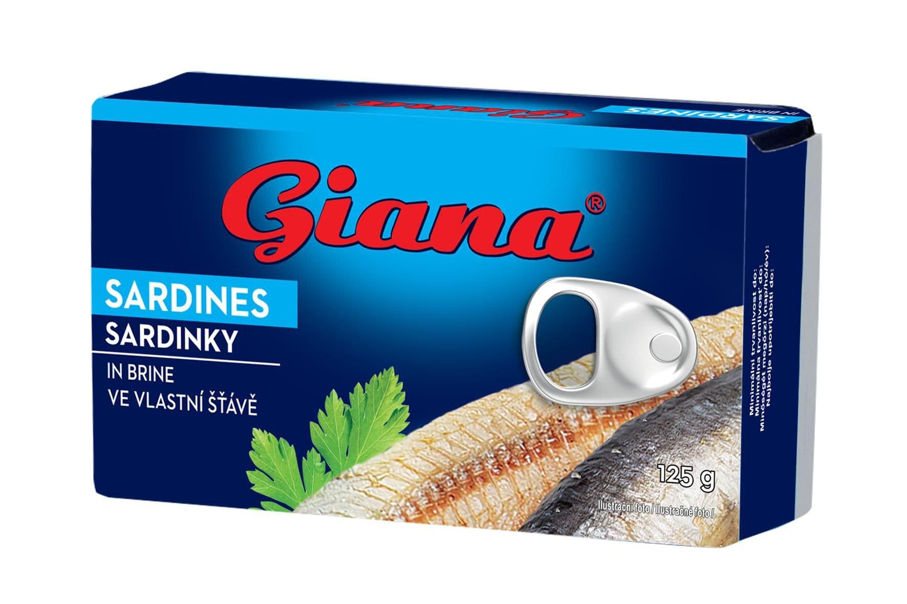 Giana Sardinky ve vlastní šťávě 125 g