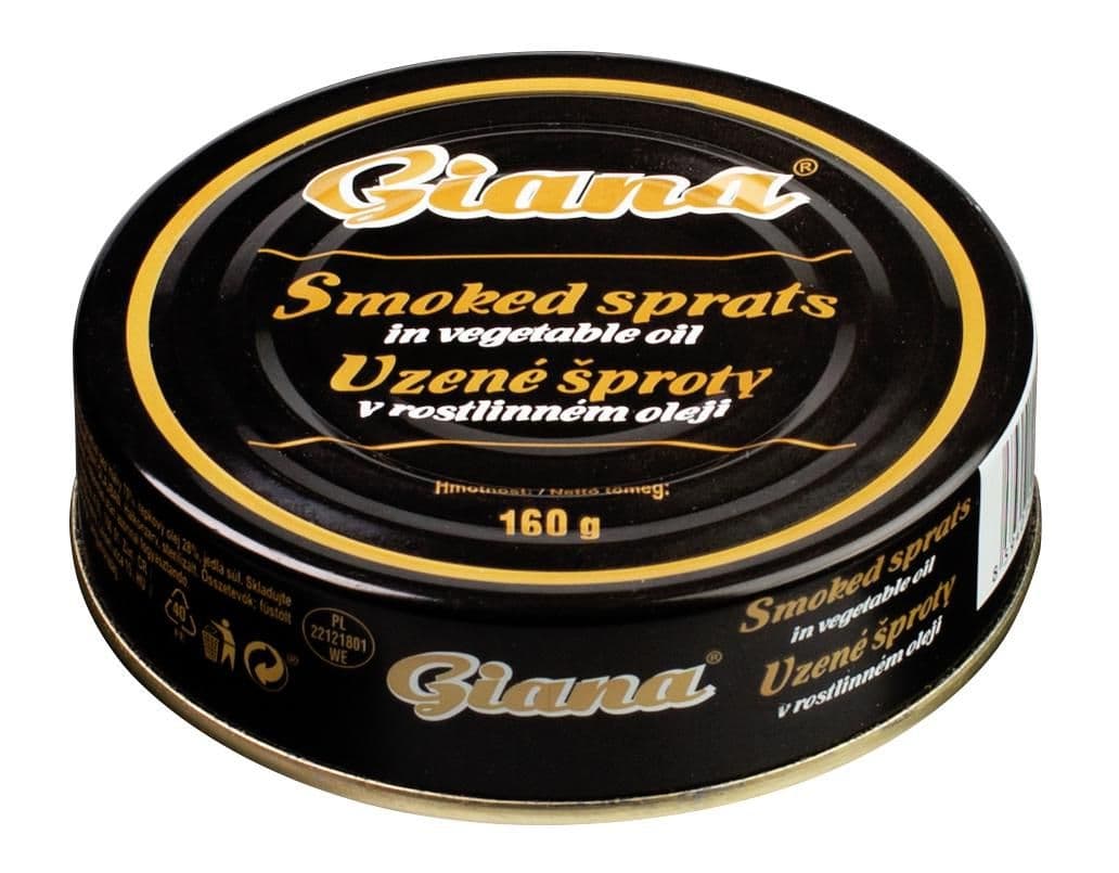 Giana Uzené šproty v rostlinném oleji 160 g