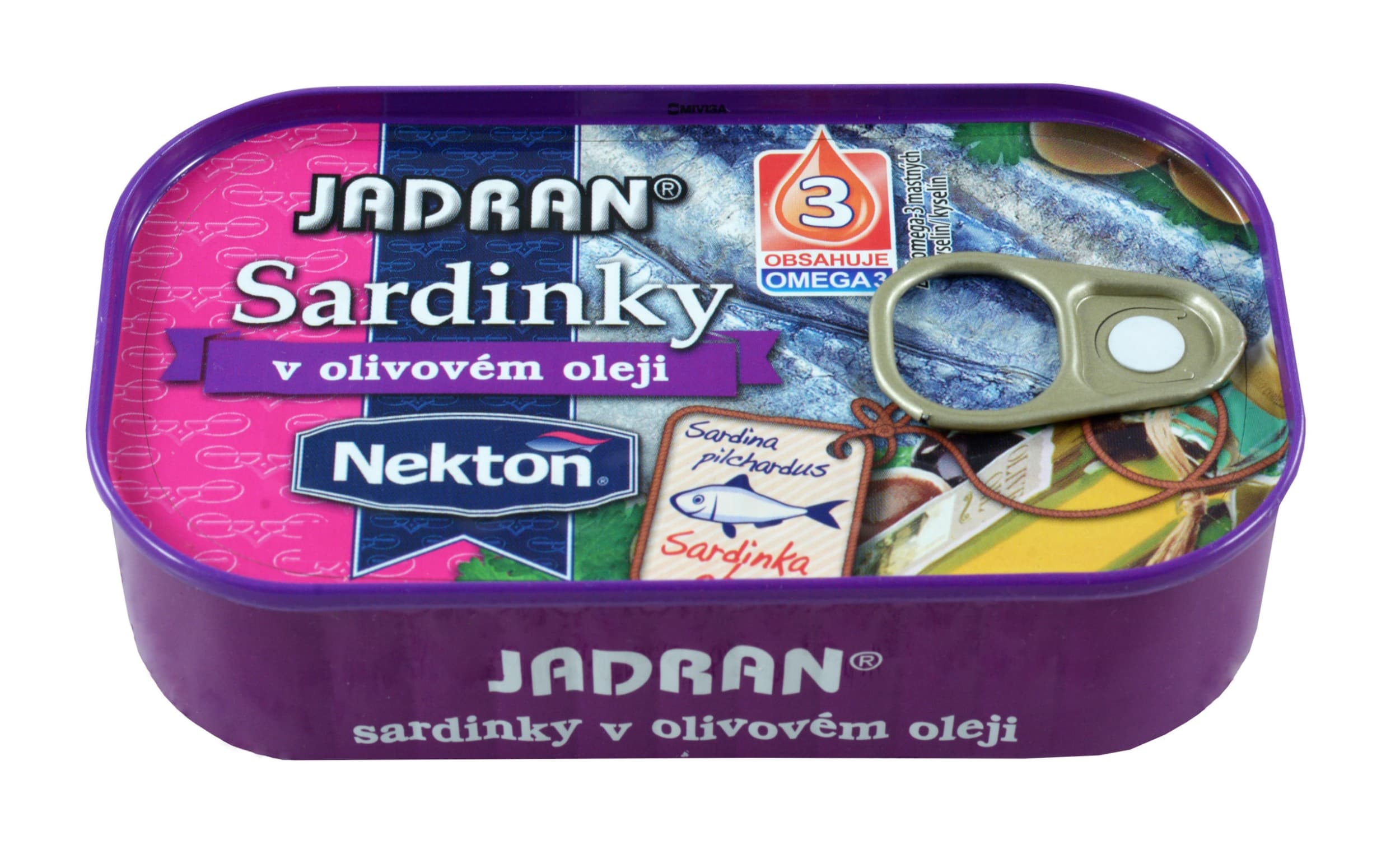 Nekton Jadran Sardinky v olivovém oleji 125 g