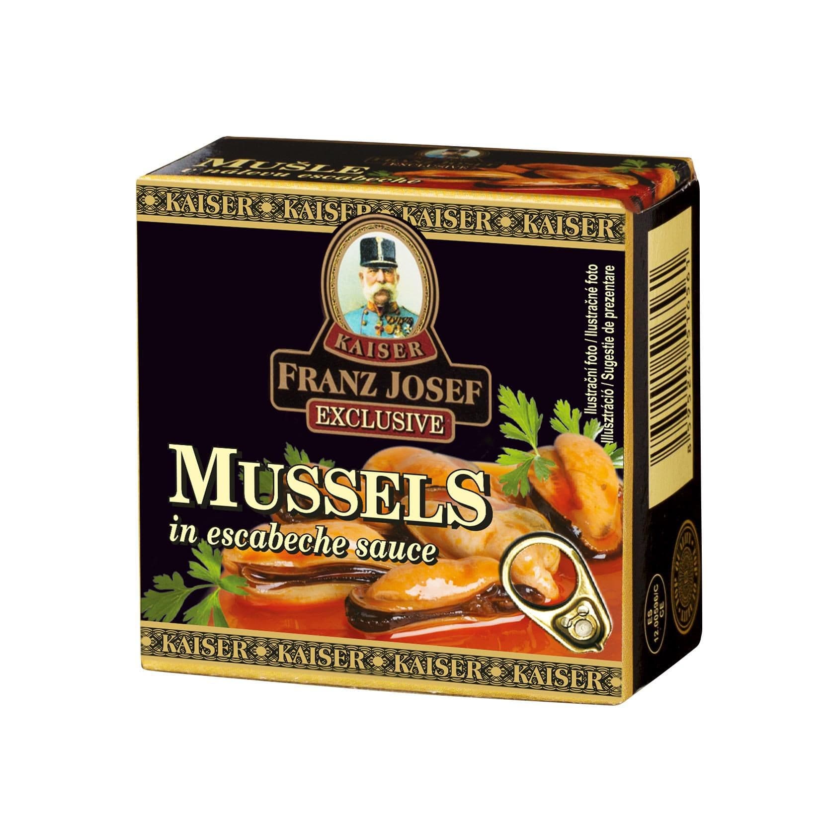 Franz Josef Kaiser Mušle RP v nálevu Escabeche 80g