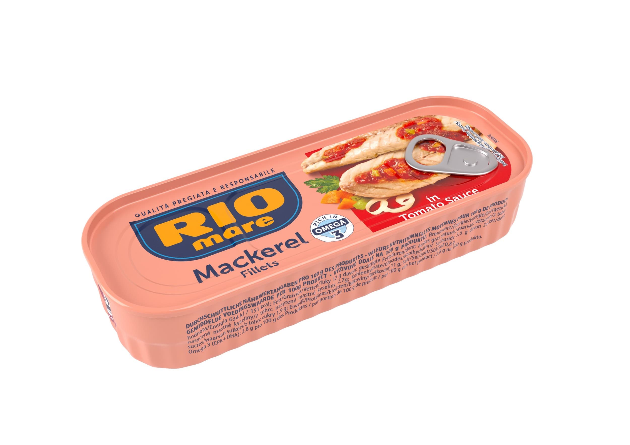 Rio Mare Filety z makrely v tomatové omáčce se zeleninou 169 g