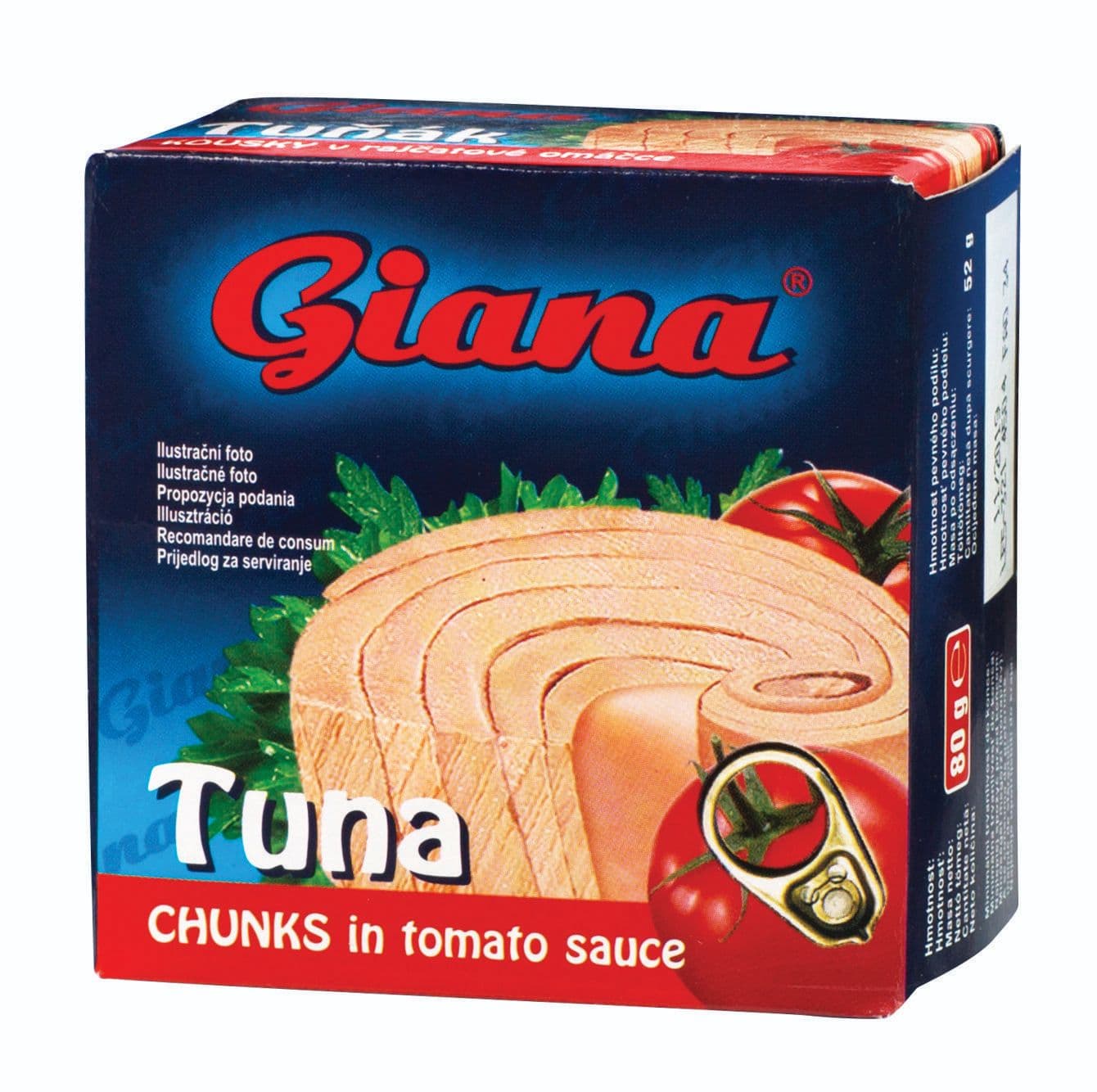 Giana Tuňák kousky v rajčatové omáčce 80g