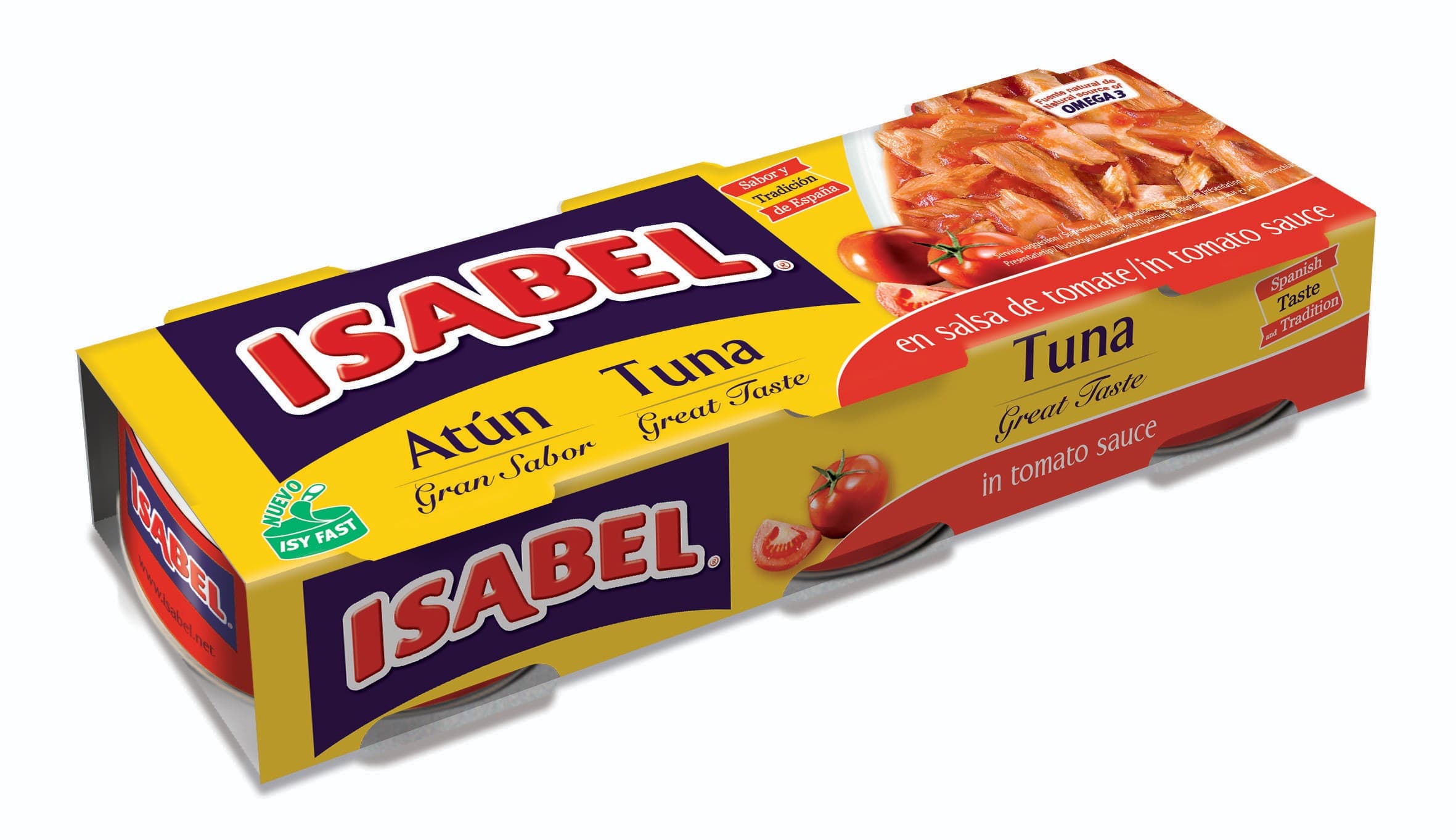 Isabel  Tuňák rajčatová omáčka 3x80 g
