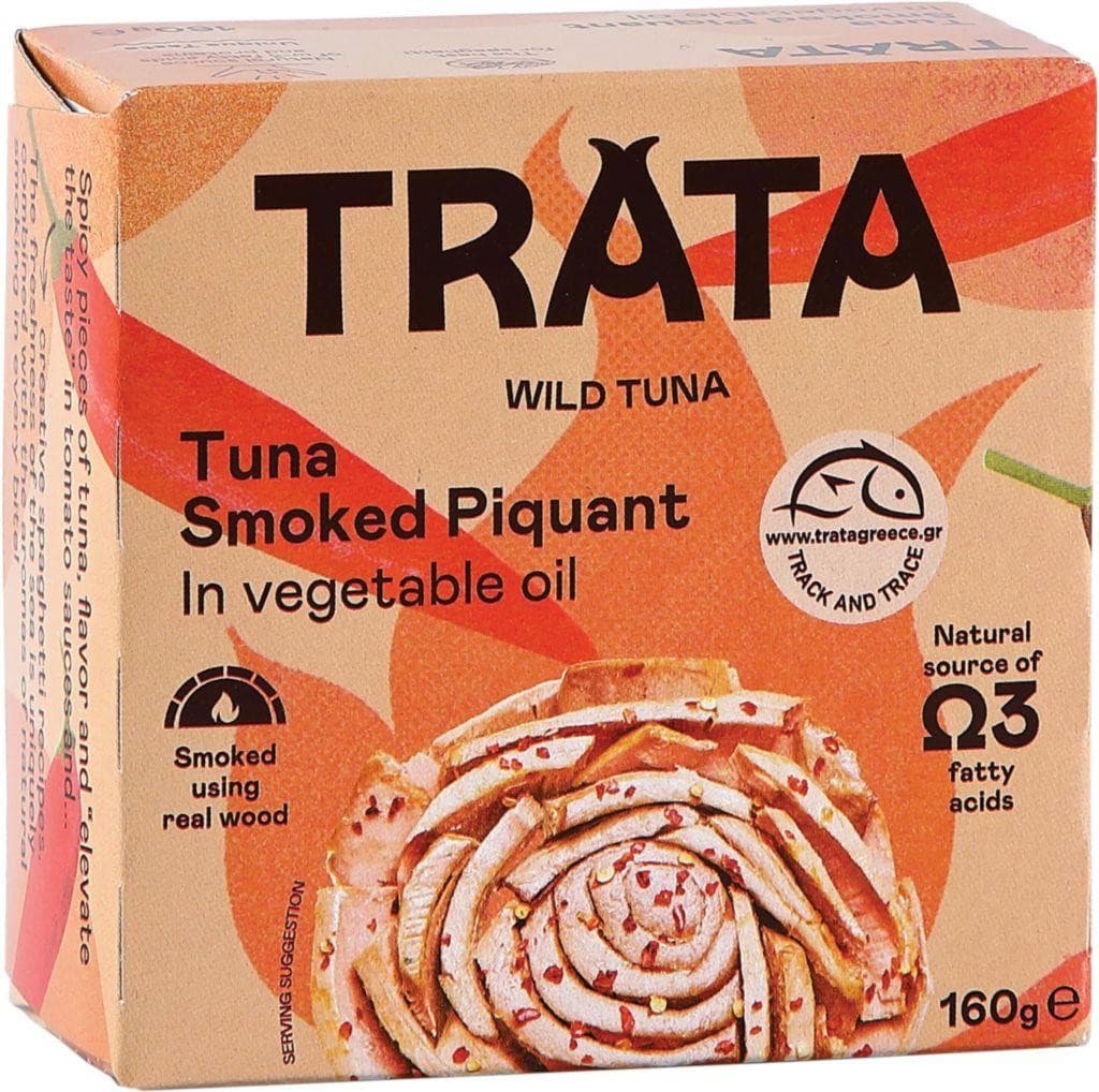 Trata Tuňák uzený v rostlinném oleji s příchutí chilli 160g