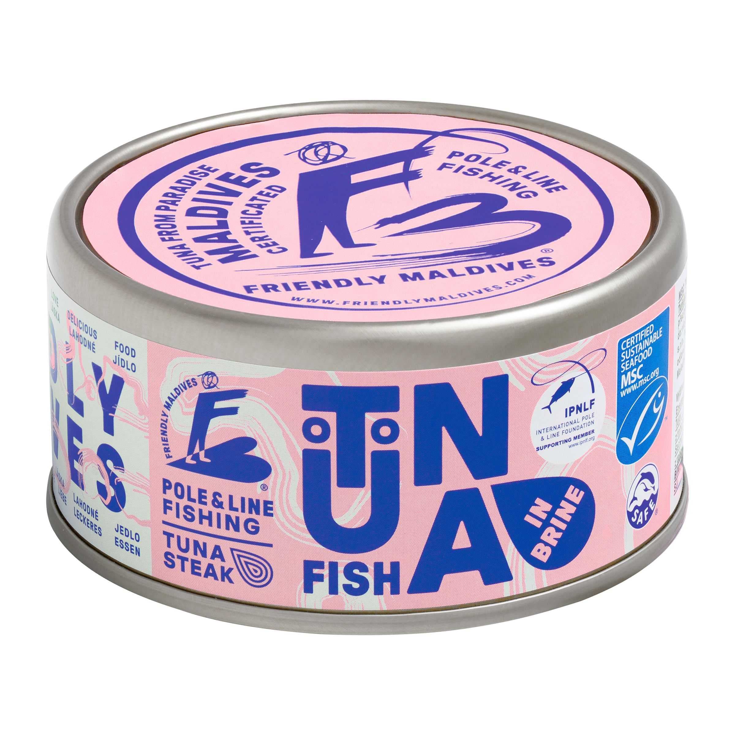 Friendly Maldives Tuna Steak z tuňáka ve vlastní šťávě MSC 185g