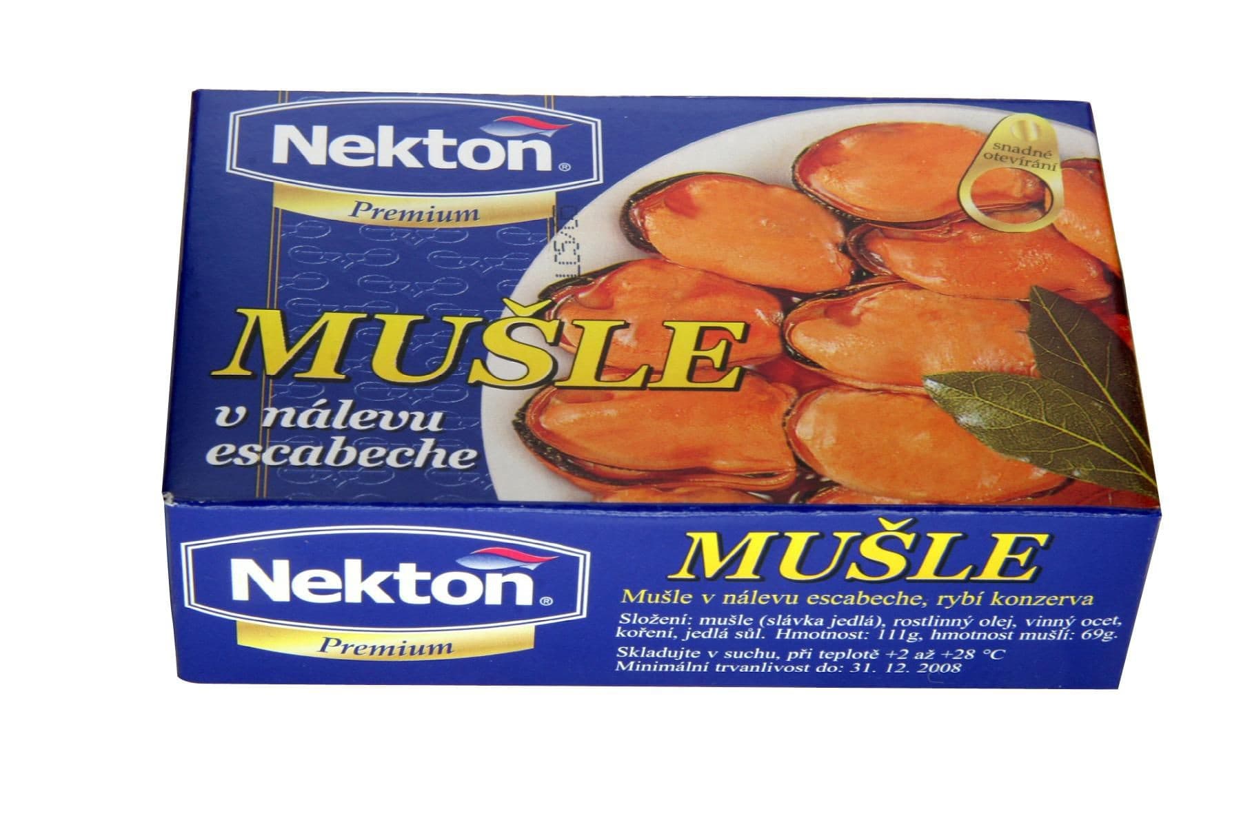 Nekton Mušle v nálevu Escabeche 111 g