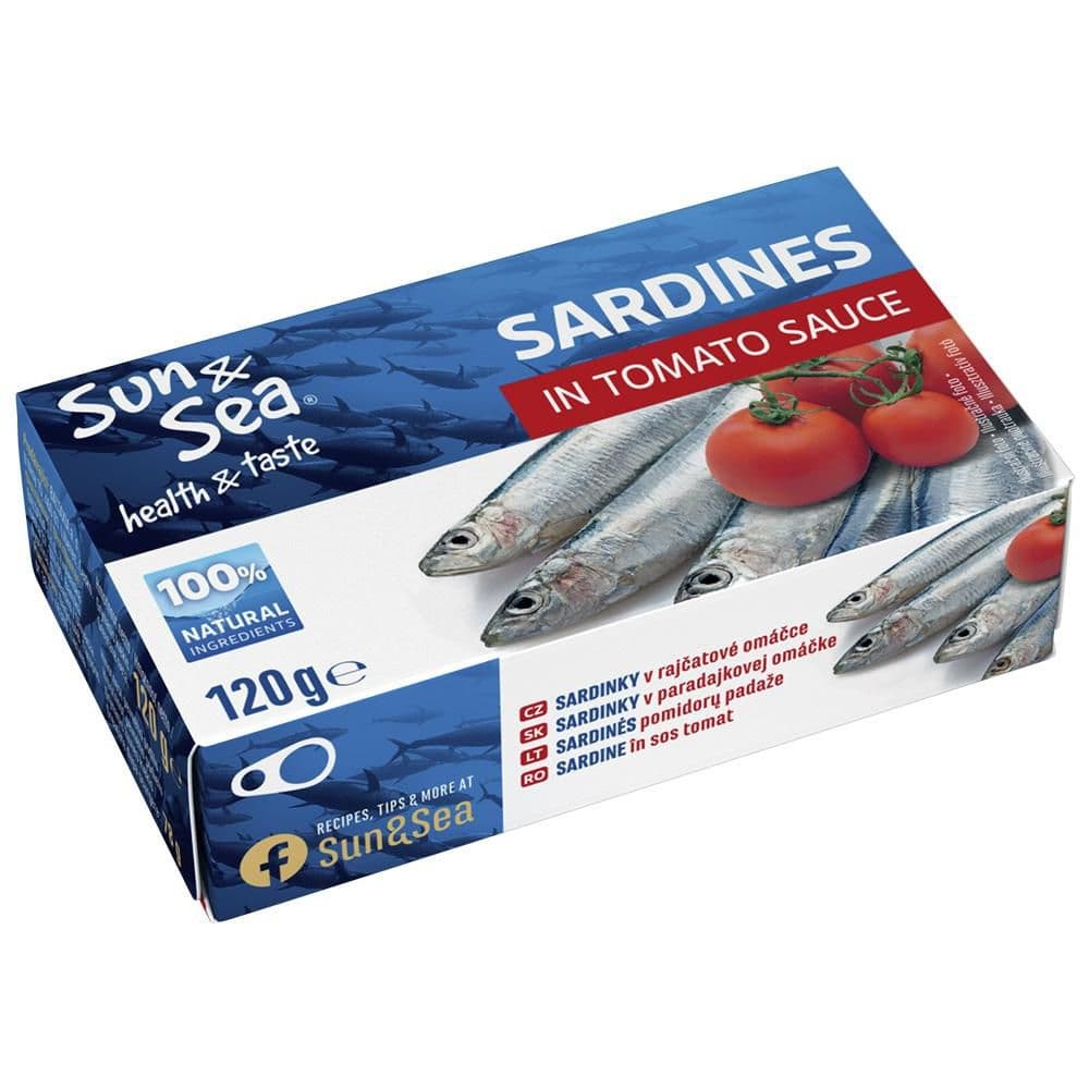 Sun & sea Sardinky v rajčatové omáčce 120g