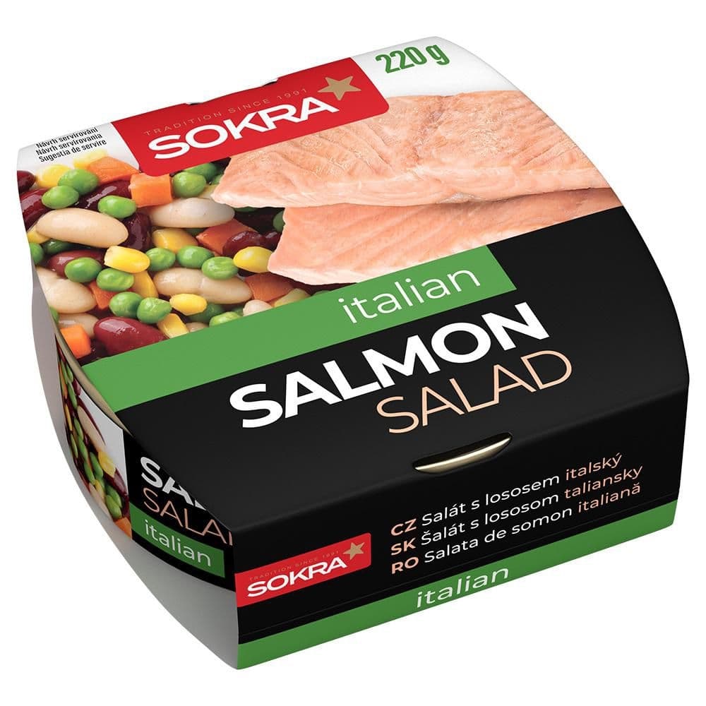 Sokra Salát s lososem Italský 220 g