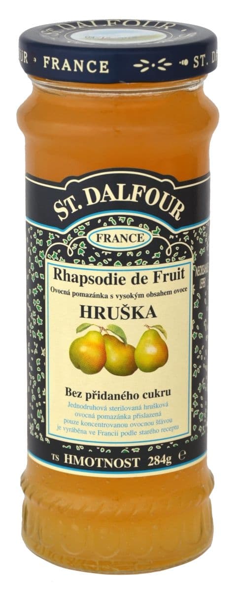 St.Dalfour Hruška ovocná pomazánka s vysokým obsahem ovoce 284 g