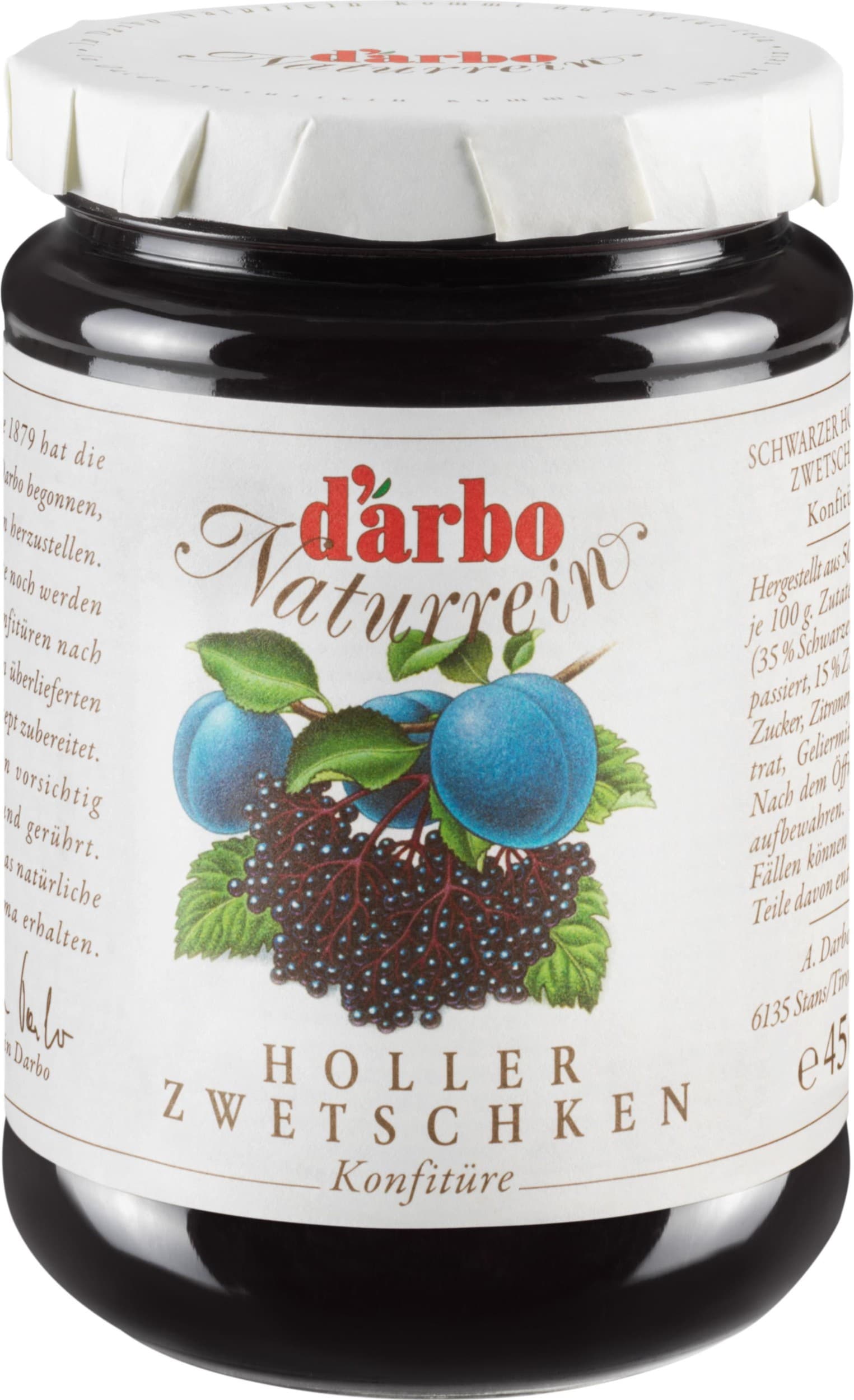 Darbo Pomazánka švestka, černý bez 450g