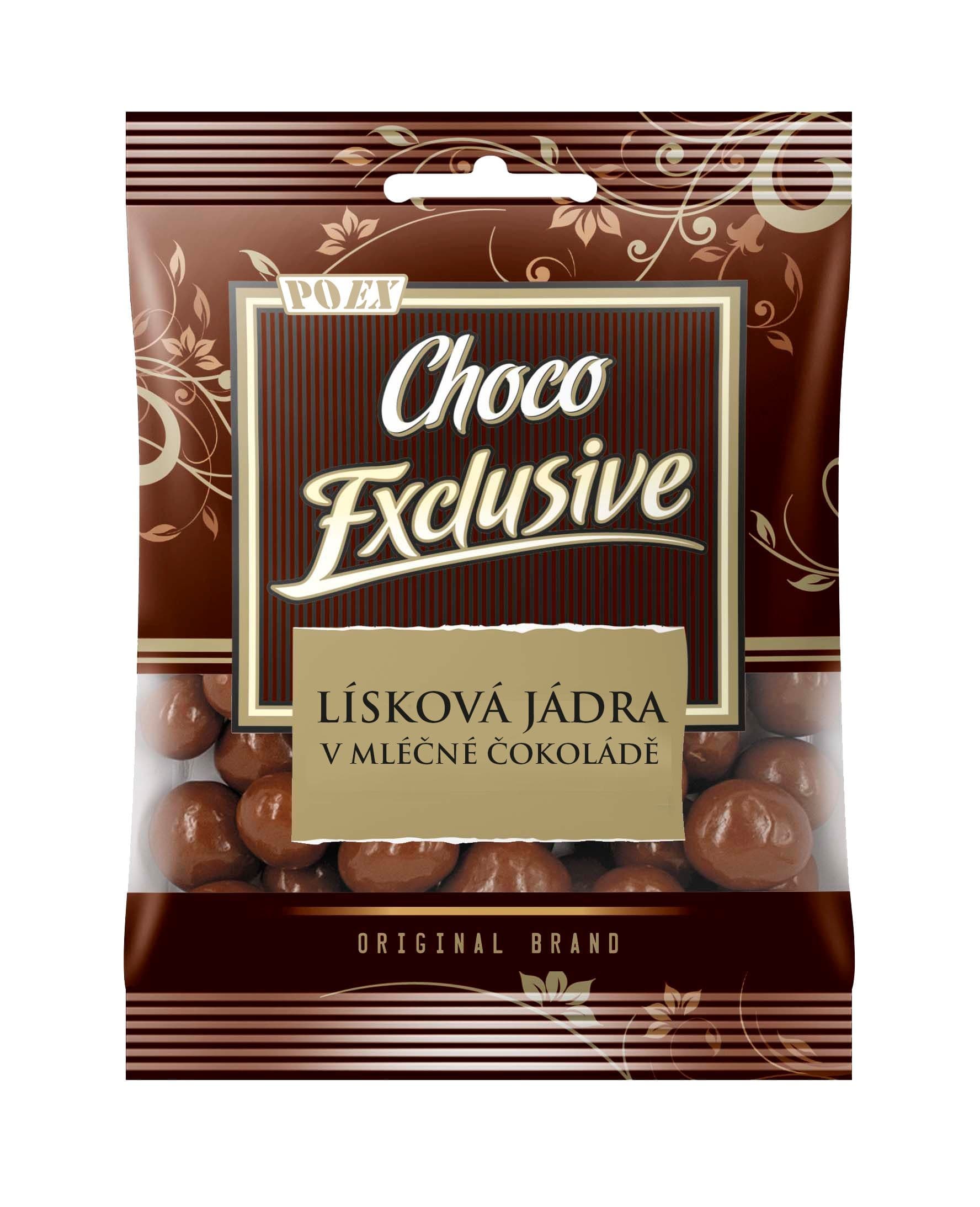Poex Lískové ořechy v mléčné čokoládě 100 g