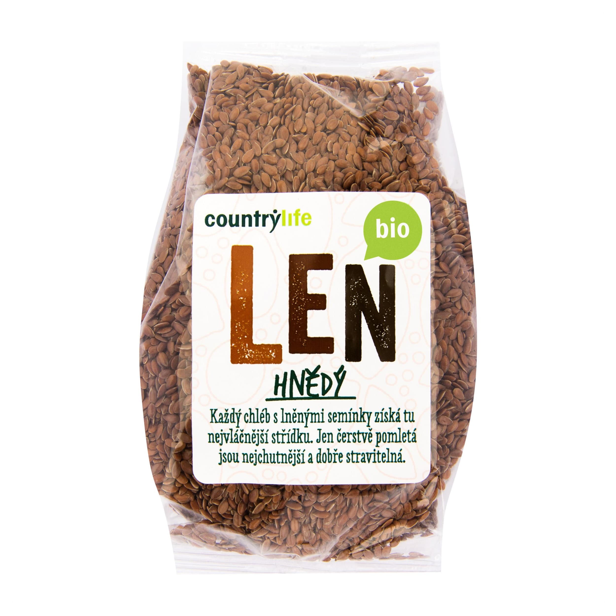 Country life BIO Len hnědý 300 g