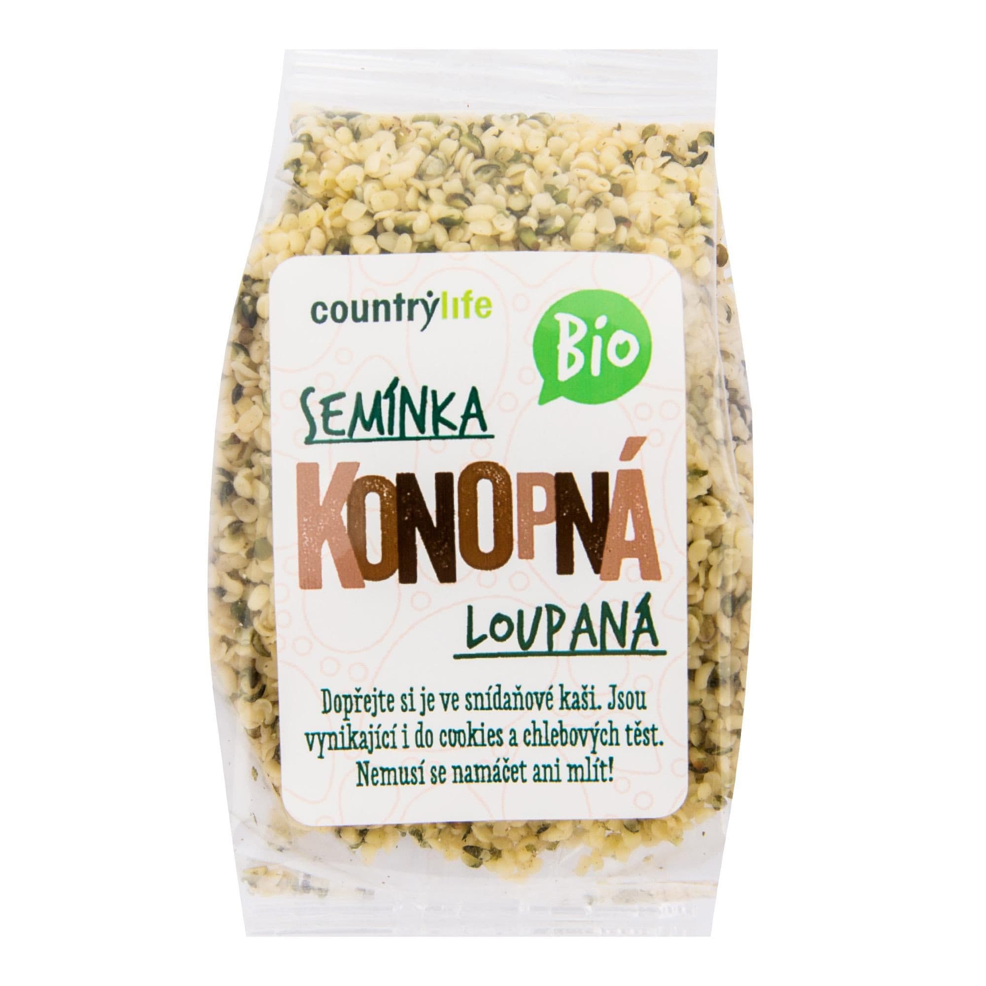 Country Life BIO Konopná semínka loupaná 100 g