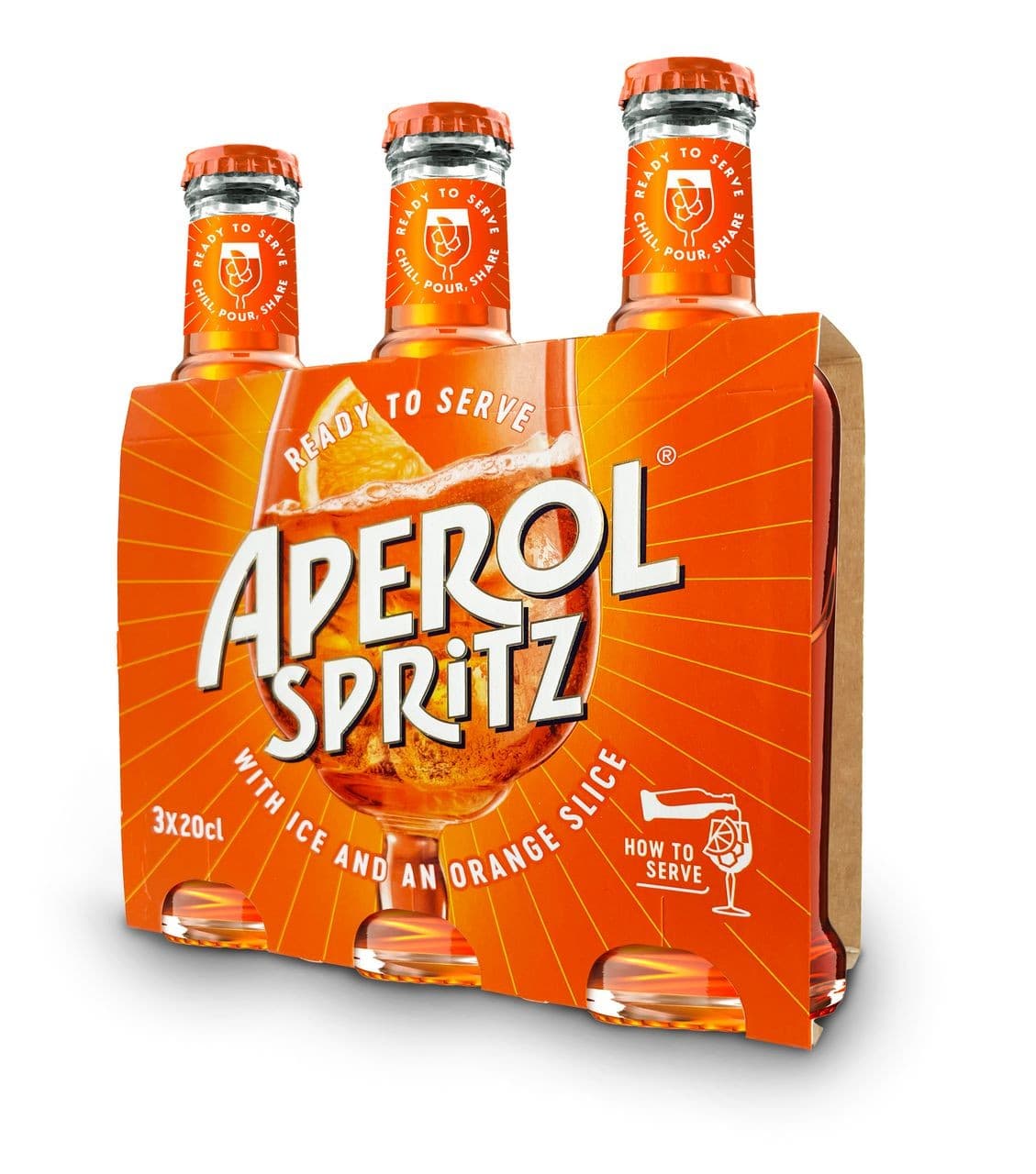 Aperol Spritz RTS Bitter 9% 3 x 0,2 l
