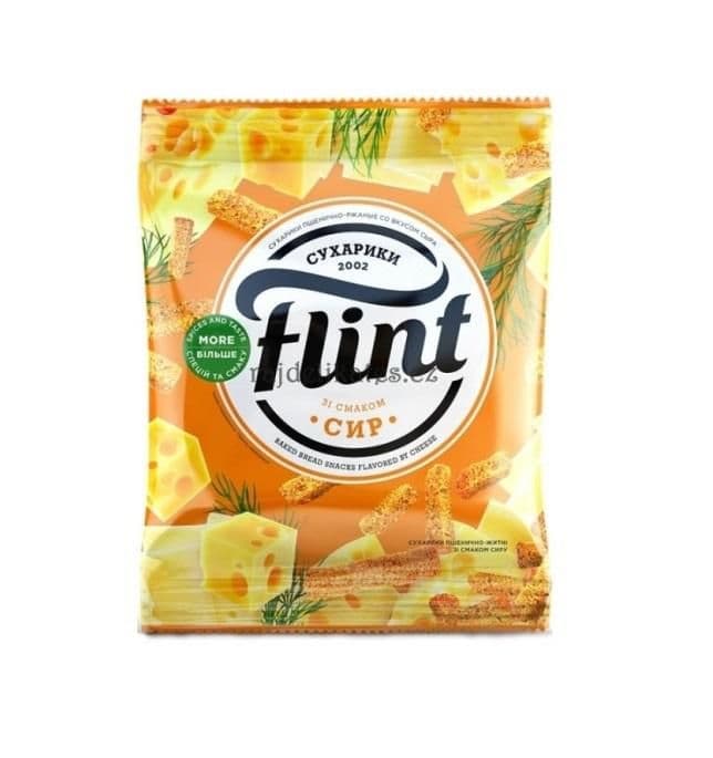 Flint Suchary pšenično-žitné s příchutí sýru 70g