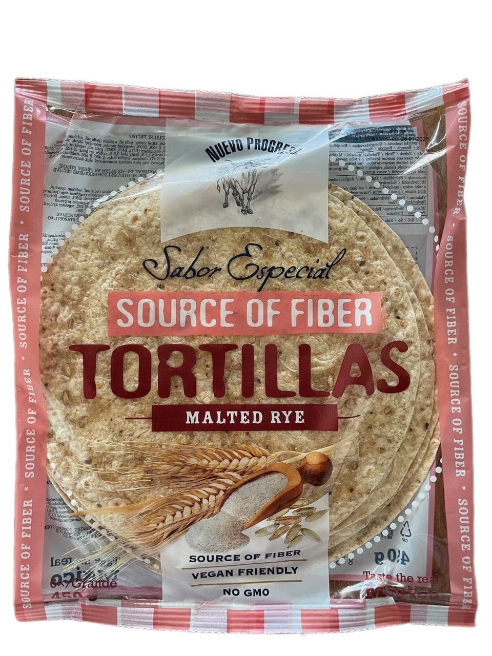 Nuevo Progreso Tortilla pivní 25cm, 6 ks, 450g