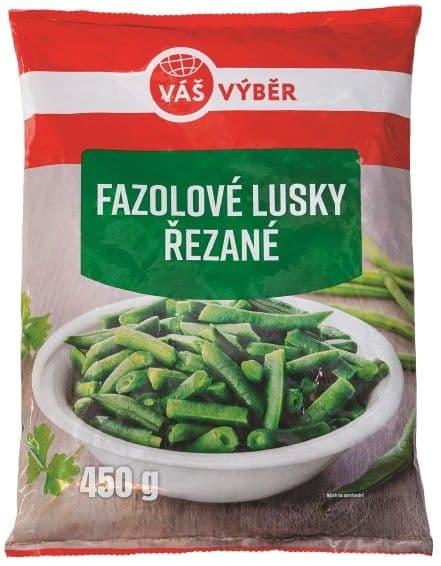 Váš Výběr Fazolové lusky řezané mražené 450g
