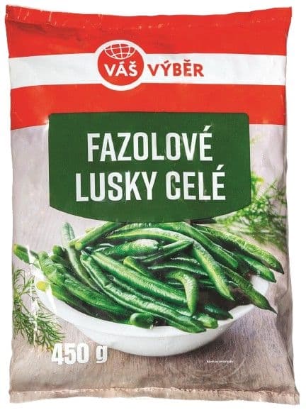 Váš Výběr Fazolové lusky celé mražené 450g
