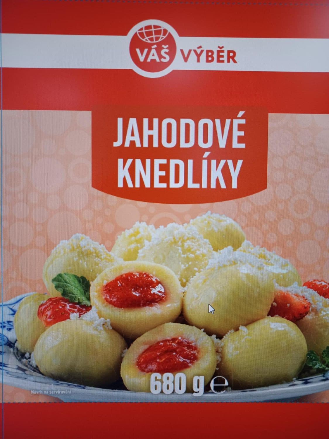 Váš Výběr Jahodové knedlíky mražené 680g