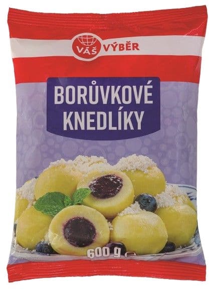Váš Výběr Borůvkové knedlíky mražené 600g