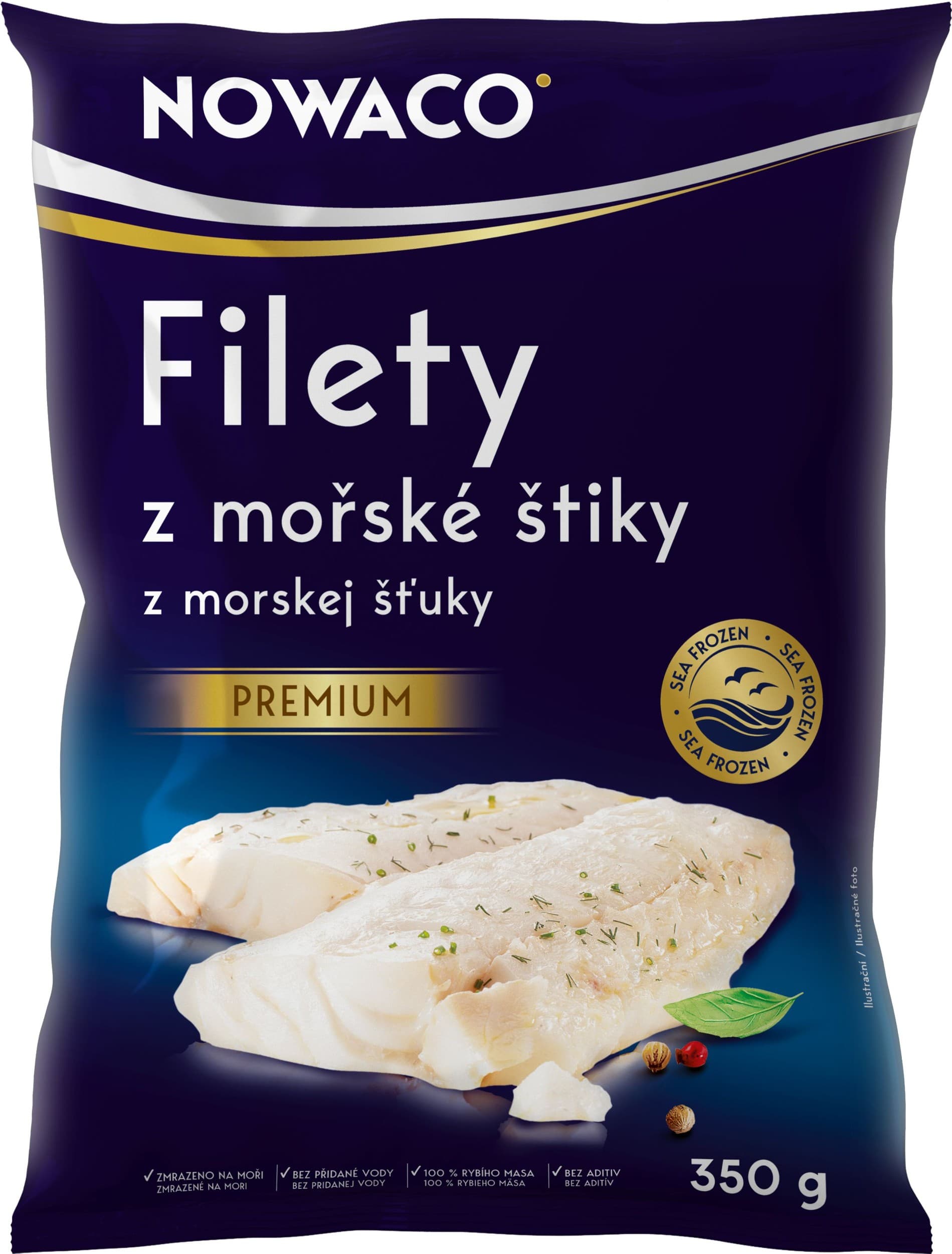 Nowaco Filety z mořské štiky Premium mražené 350g