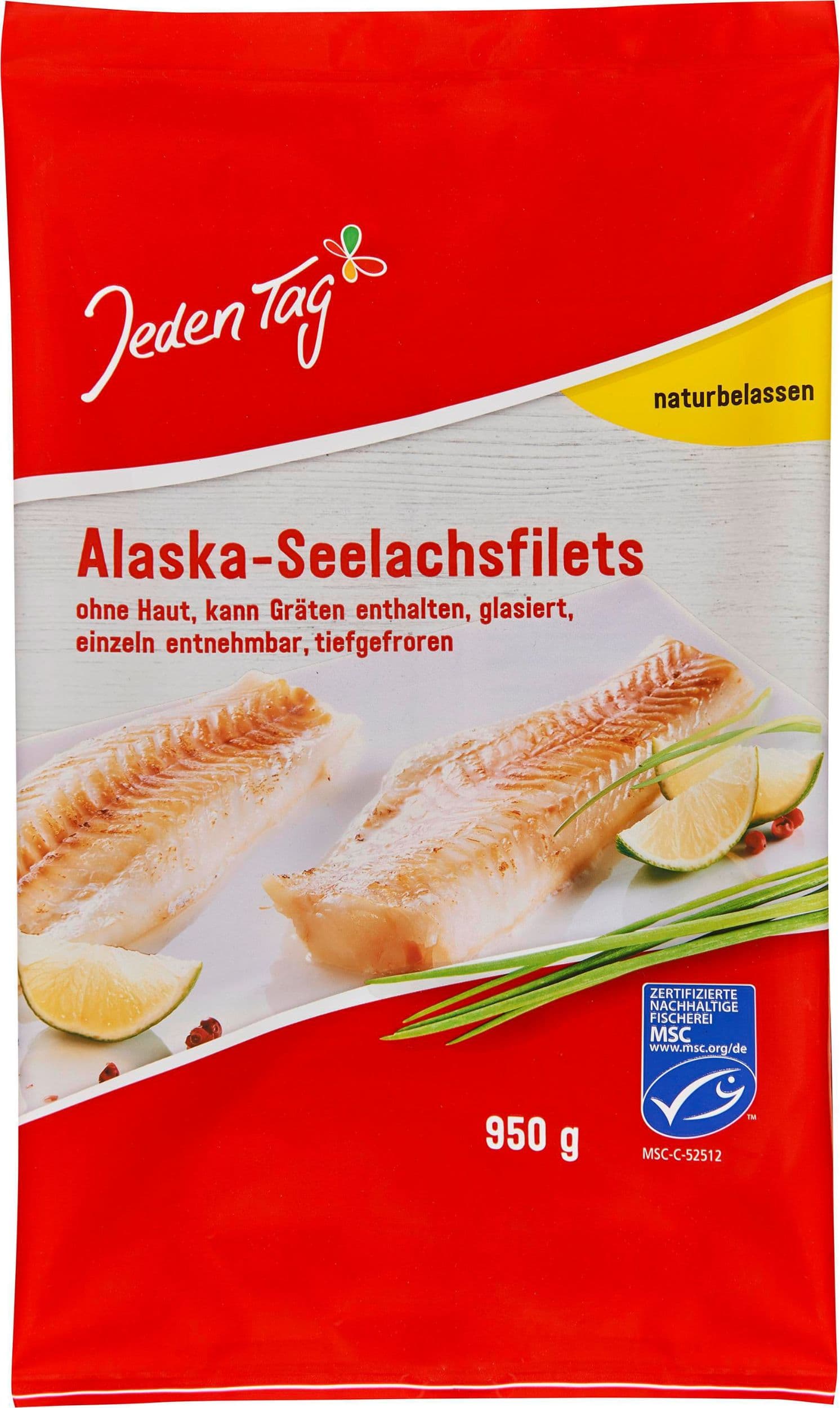 Jeden Tag Filety z tresky aljašské mražené 950g
