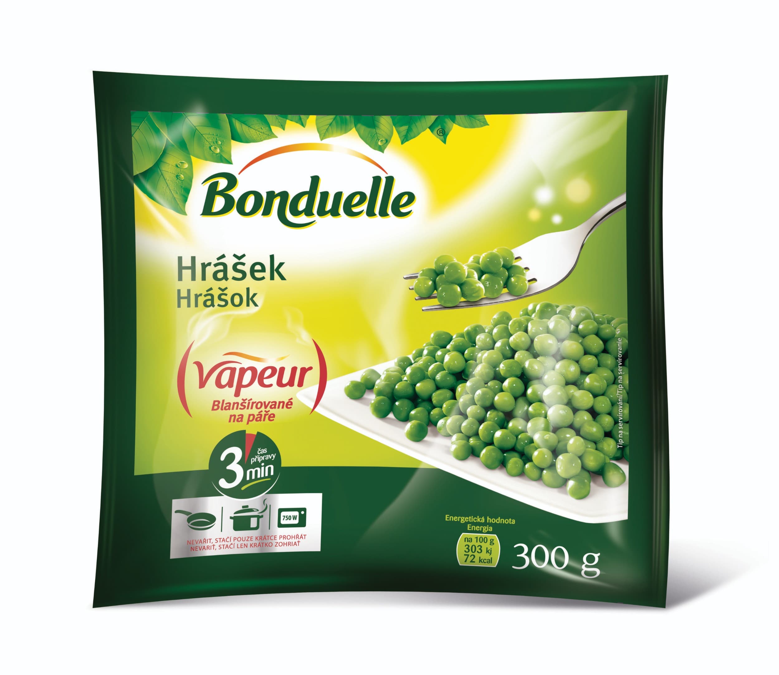 Bonduelle Vapeur Hrášek mražený 300 g