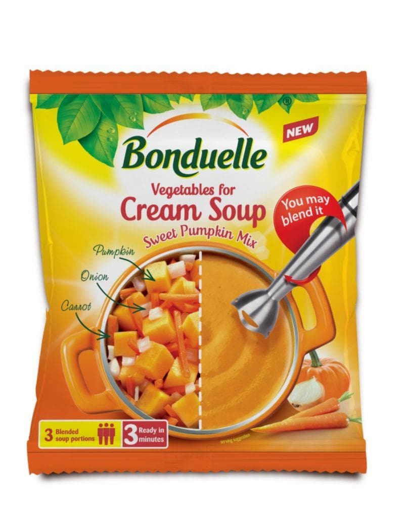 Bonduelle Dýňová polévková směs, mražené 400 g