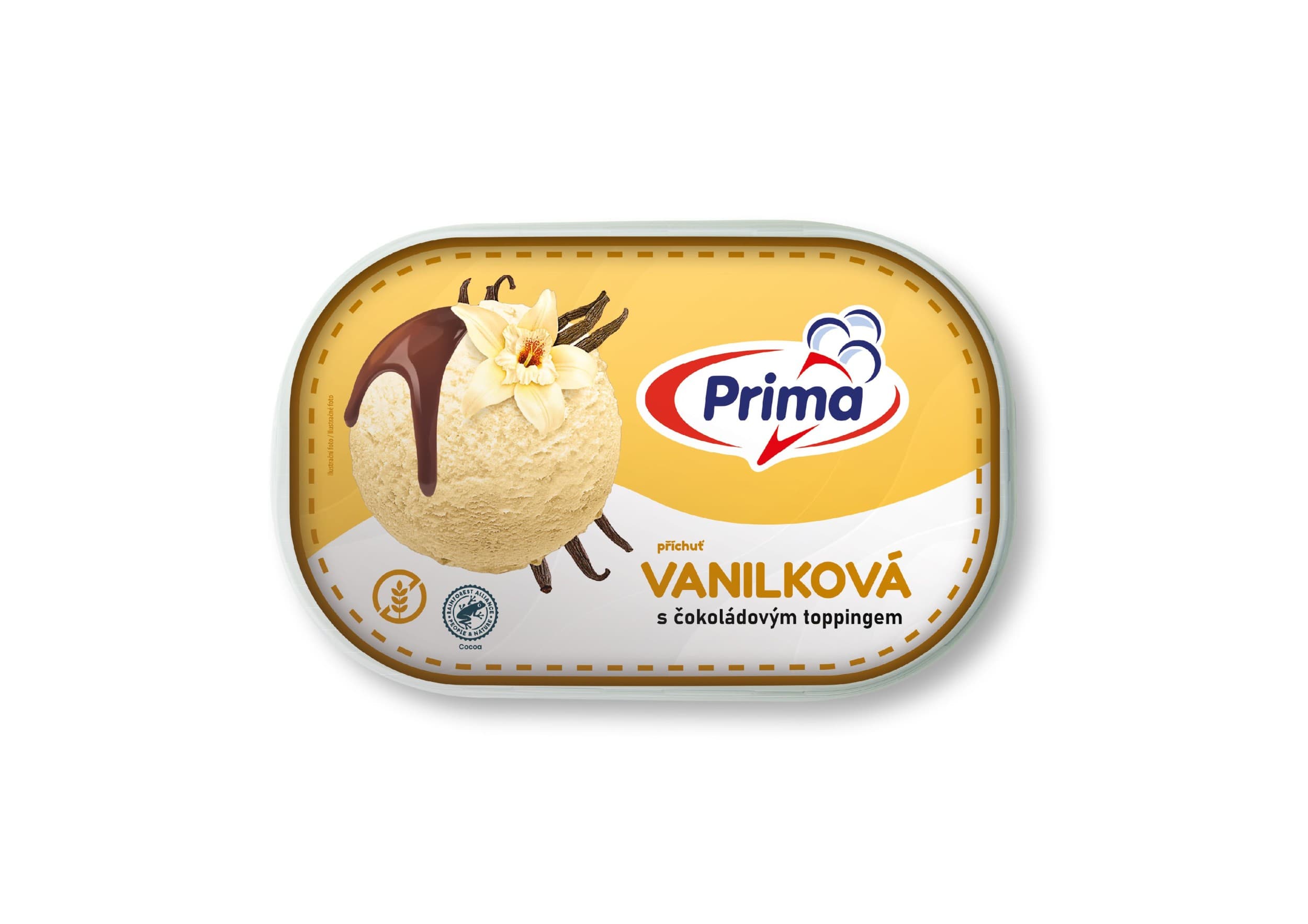 Prima Vanilková příchuť s čokoládovým toppingem 900 ml