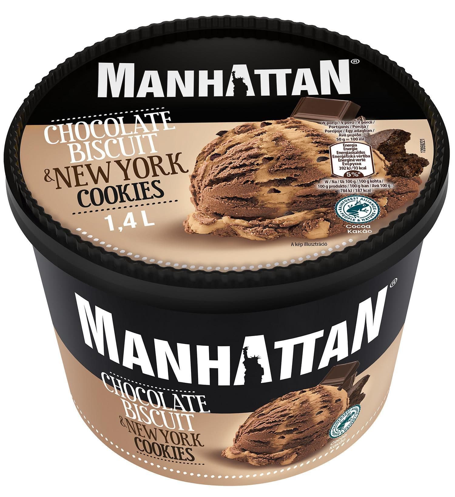 Manhattan Čokoládová sušenka & NY Cookie 1400ml