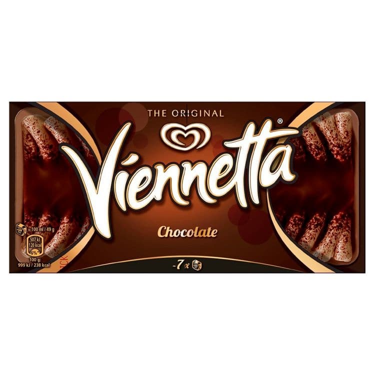 Algida Viennetta Chocolate mražený krém čokoládový s bílou čokoládou 650 ml