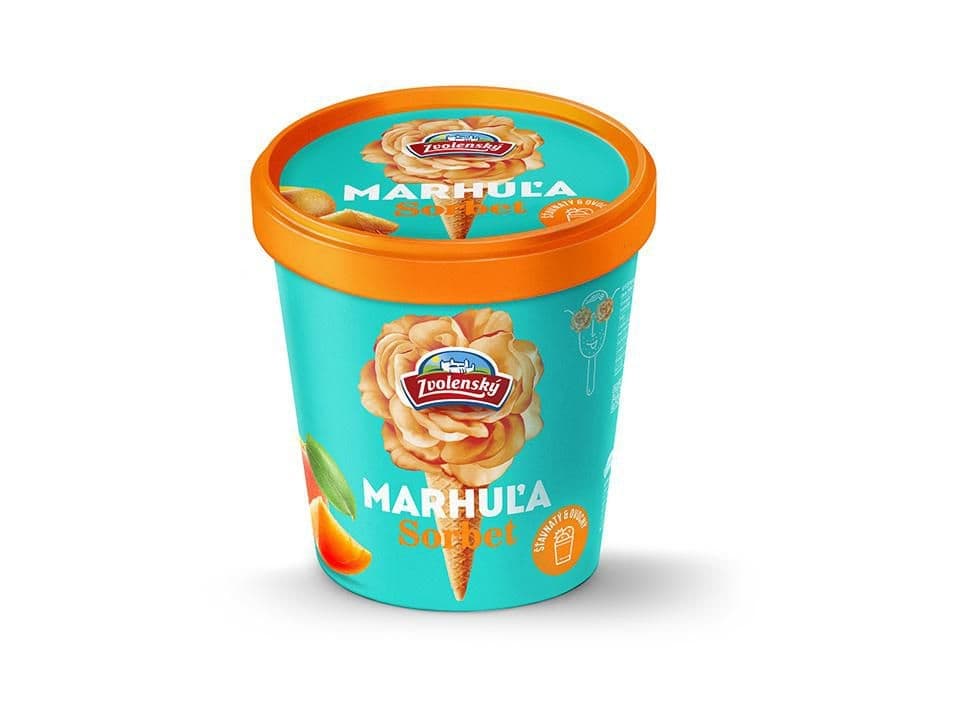 Zvolenský ovocný sorbet meruňka 420 ml