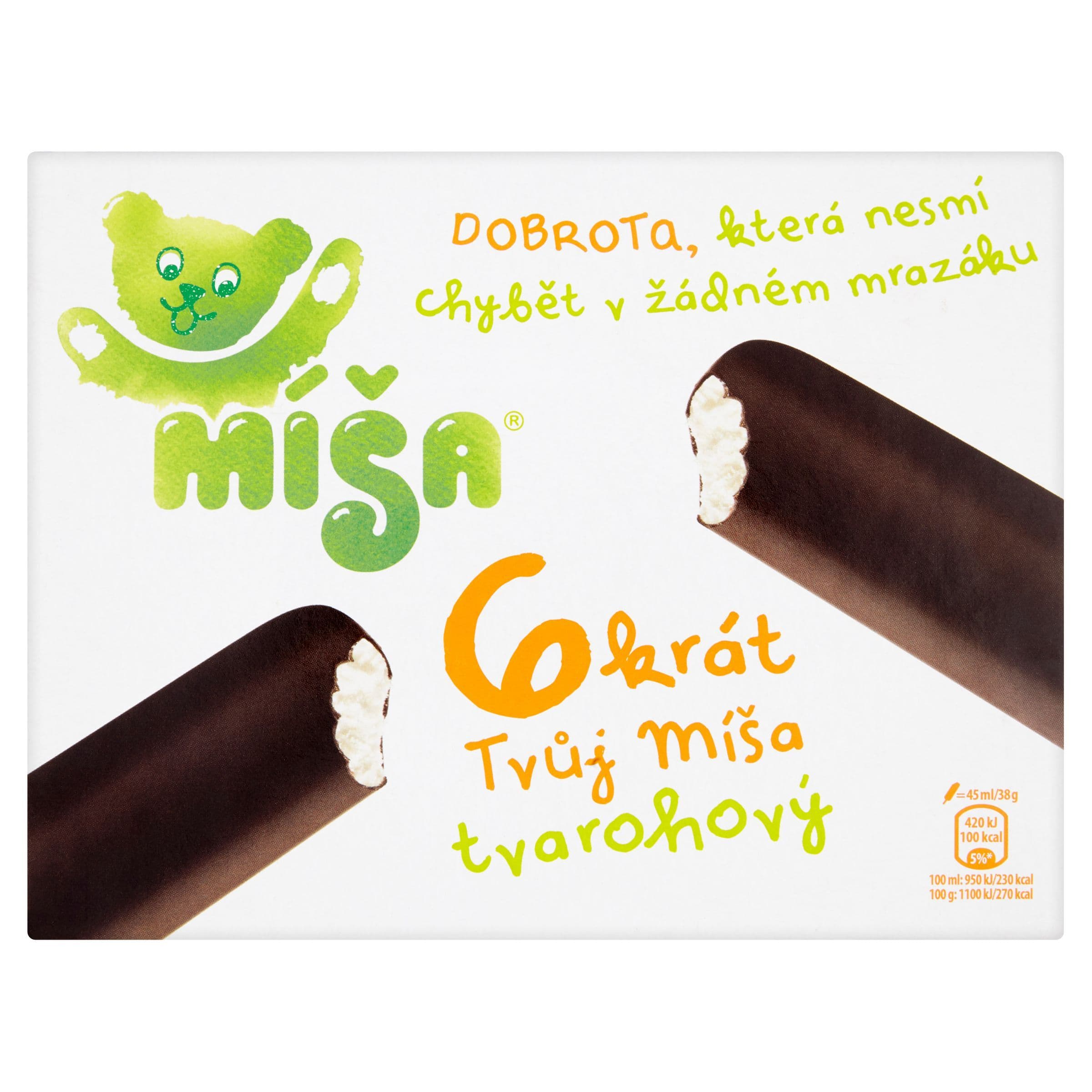 Míša originál tvaroh zmrzlina 6x45 ml