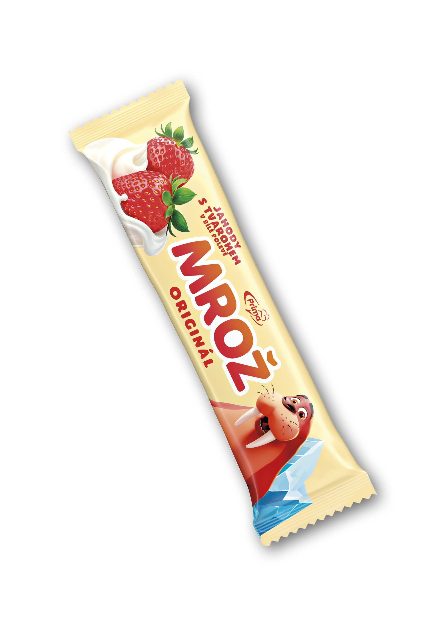 Prima Mrož Jahodový s tvarohem v bílé polevě 45 ml