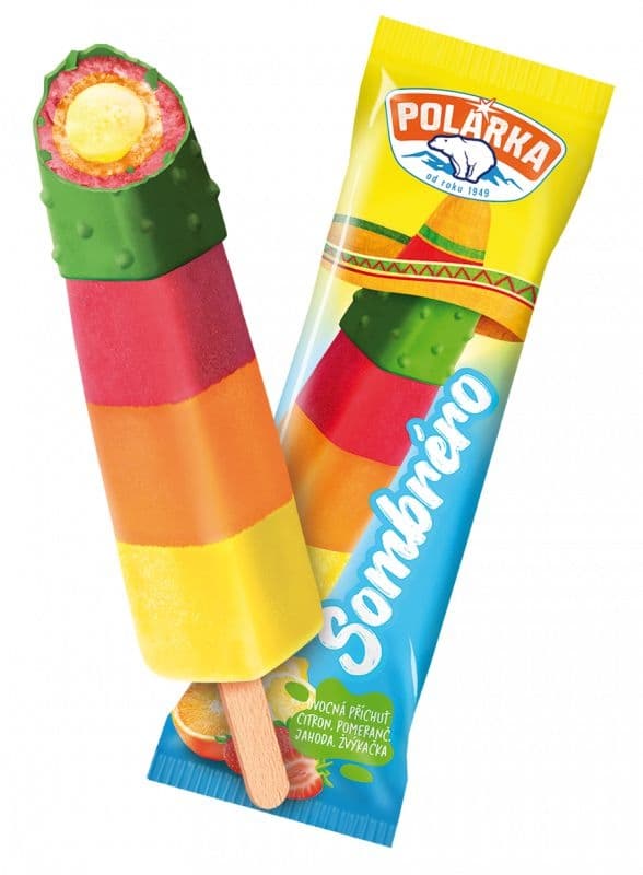 Zmrzlina Sombréro citron, jahoda 45ml