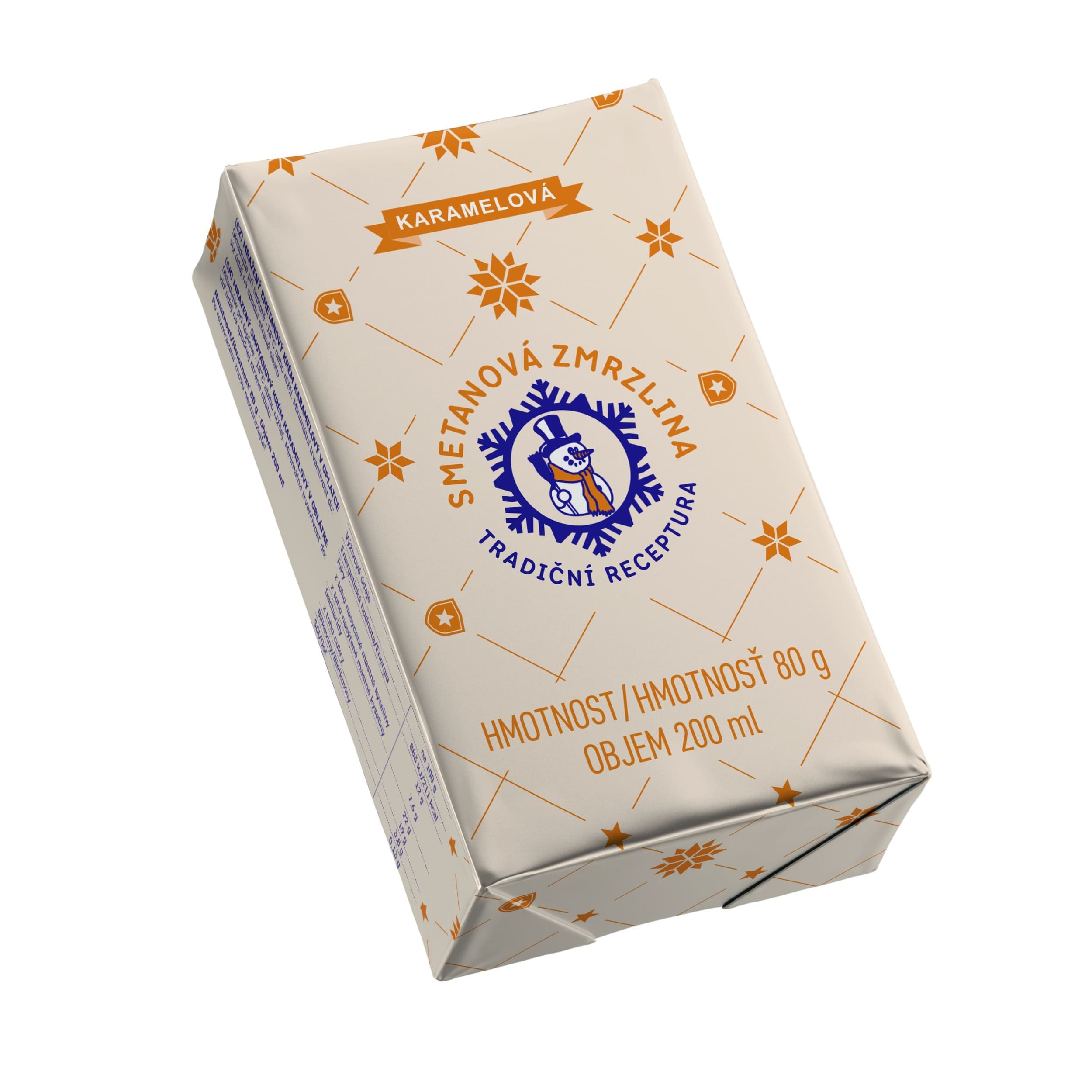 Smetanová zmrzlina karamelová 200 ml