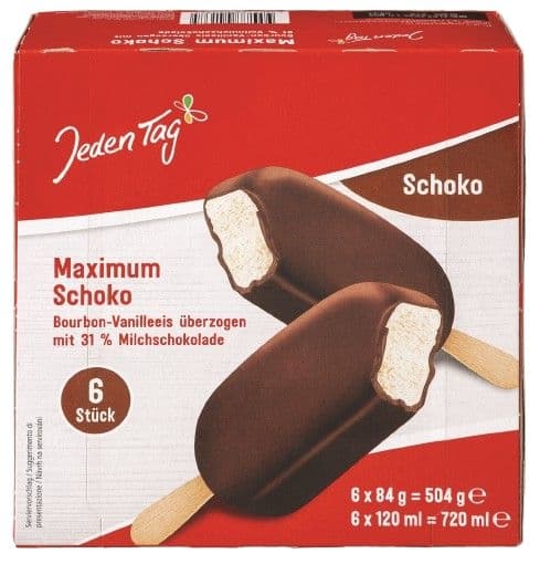 Jeden Tag Zmrzlina Maximum Čokoládová 6 x 120 ml
