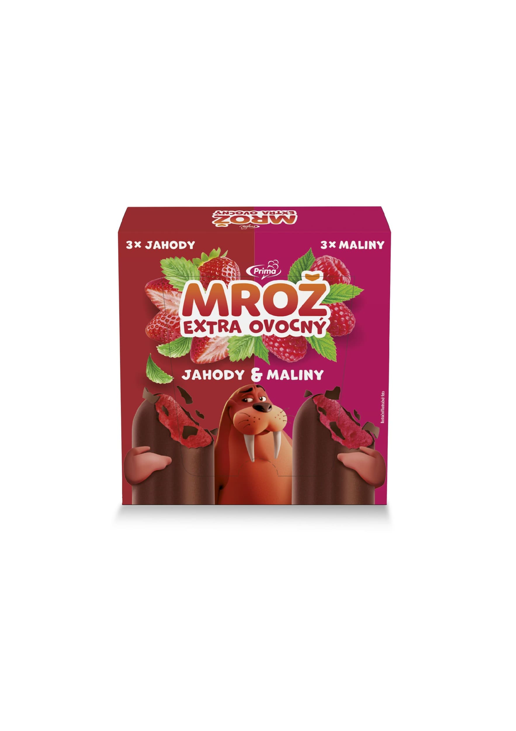 Mrož Ovoce Jahody a Maliny multipack 6 x 50ml