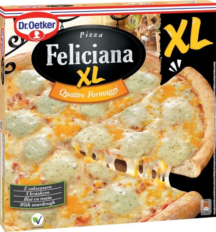 Dr.Oetker Pizza Feliciana XL Quattro Formaggi mražená 445g
