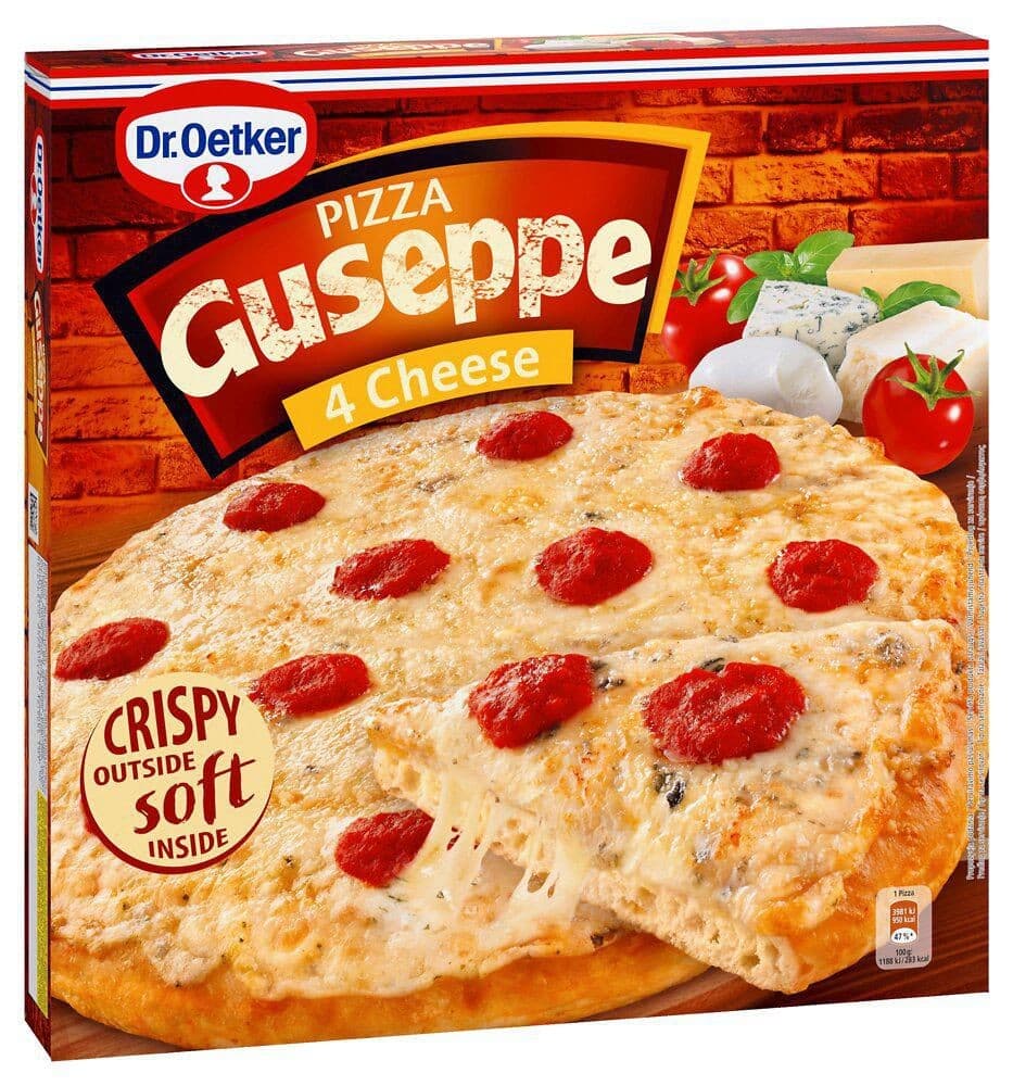 Dr Oetker Guseppe 4 Cheese pizza mražená 335 g
