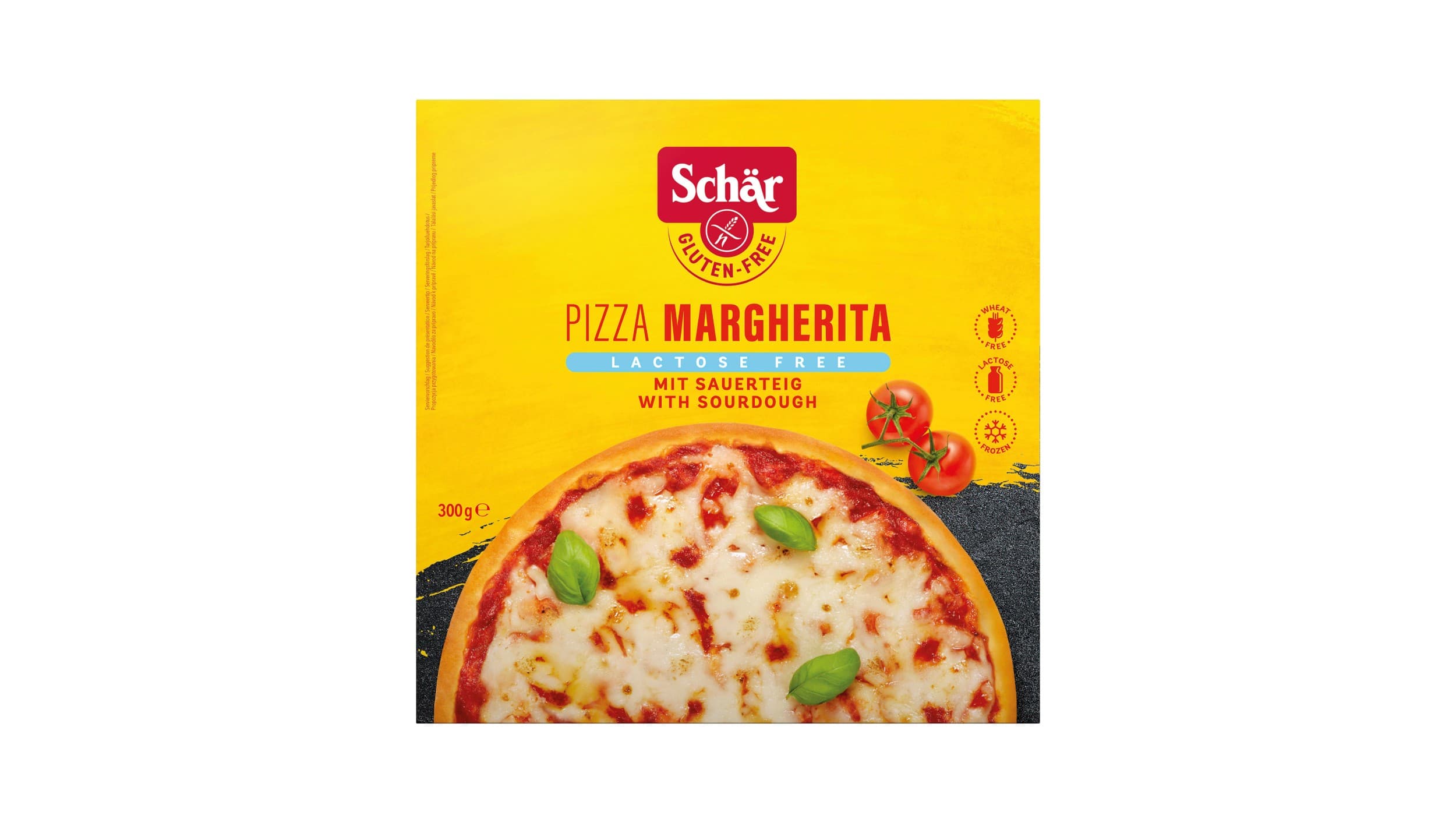Schär Pizza Margherita bez laktozy a lepku. mražená 300 g