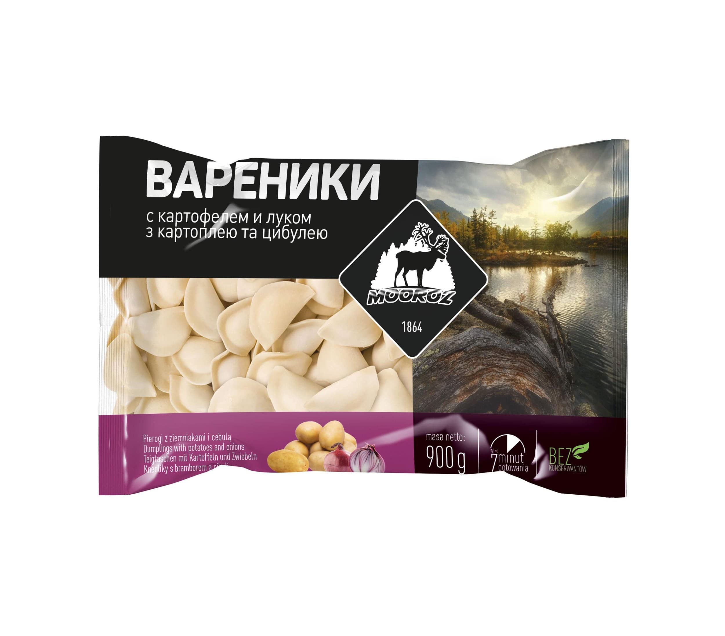 Mooroz Vareniky s bramborami a cibulí mražené 900g