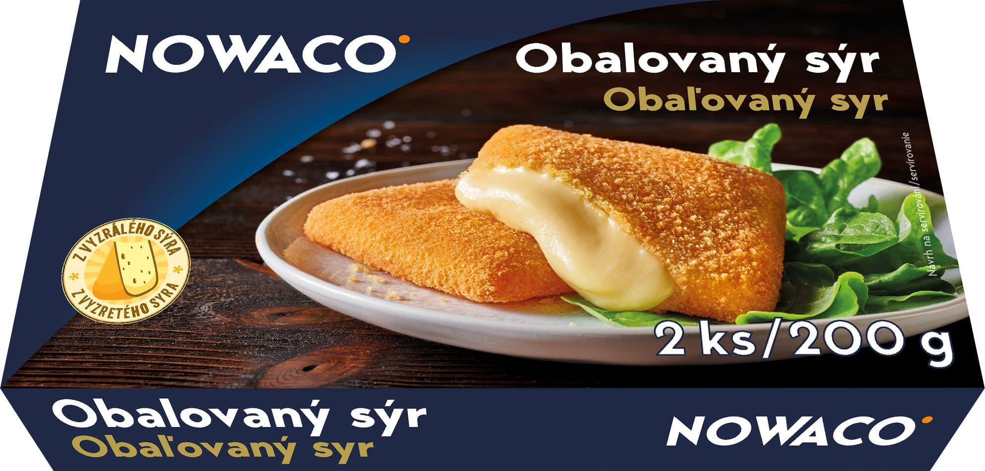 Nowaco Obalovaný sýr předsmažený mražený 200g