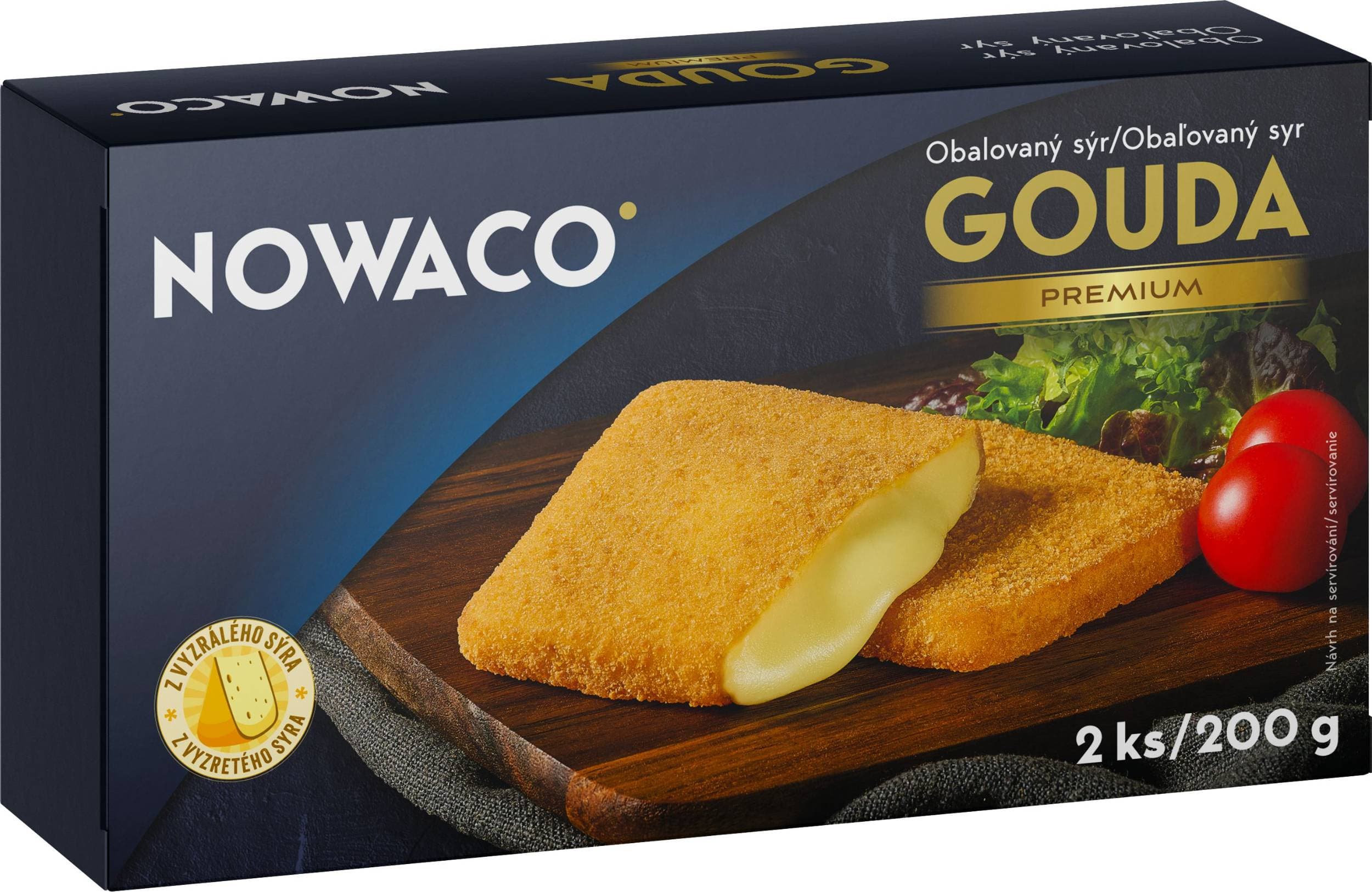 Nowaco Obalovaná Gouda mražená 200g