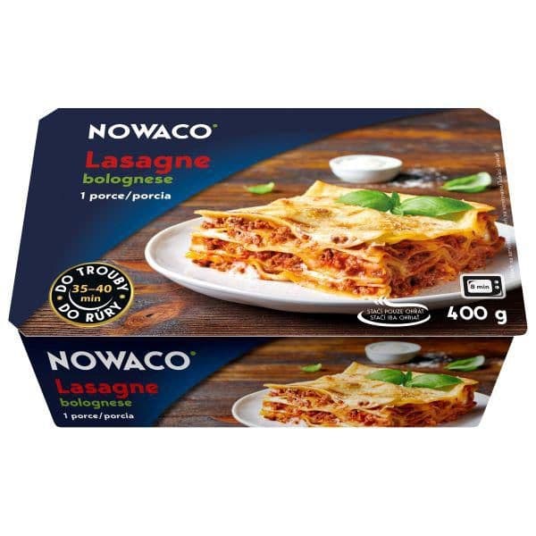 Nowaco Lasagne Bolognese mražené 400g