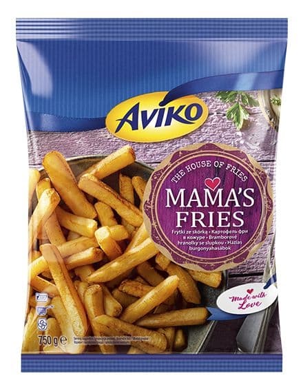Aviko Mama's Fries Bramborové hranolky se slupkou mražené 750 g