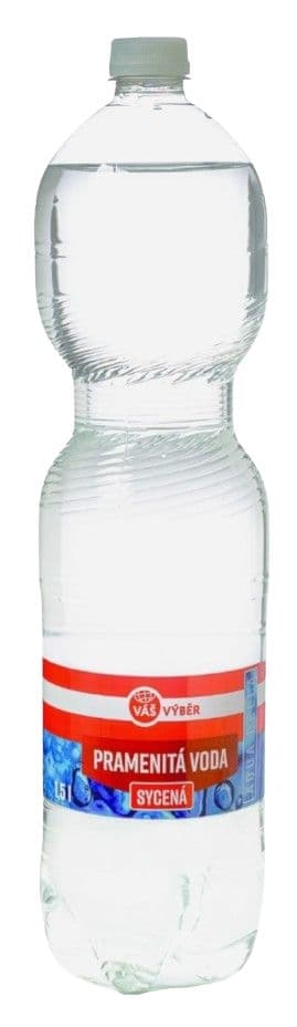 Váš výběr pramenitá voda sycená 1,5l