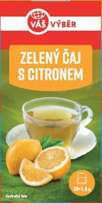 Váš Výběr Zelený čaj s citronem 30g