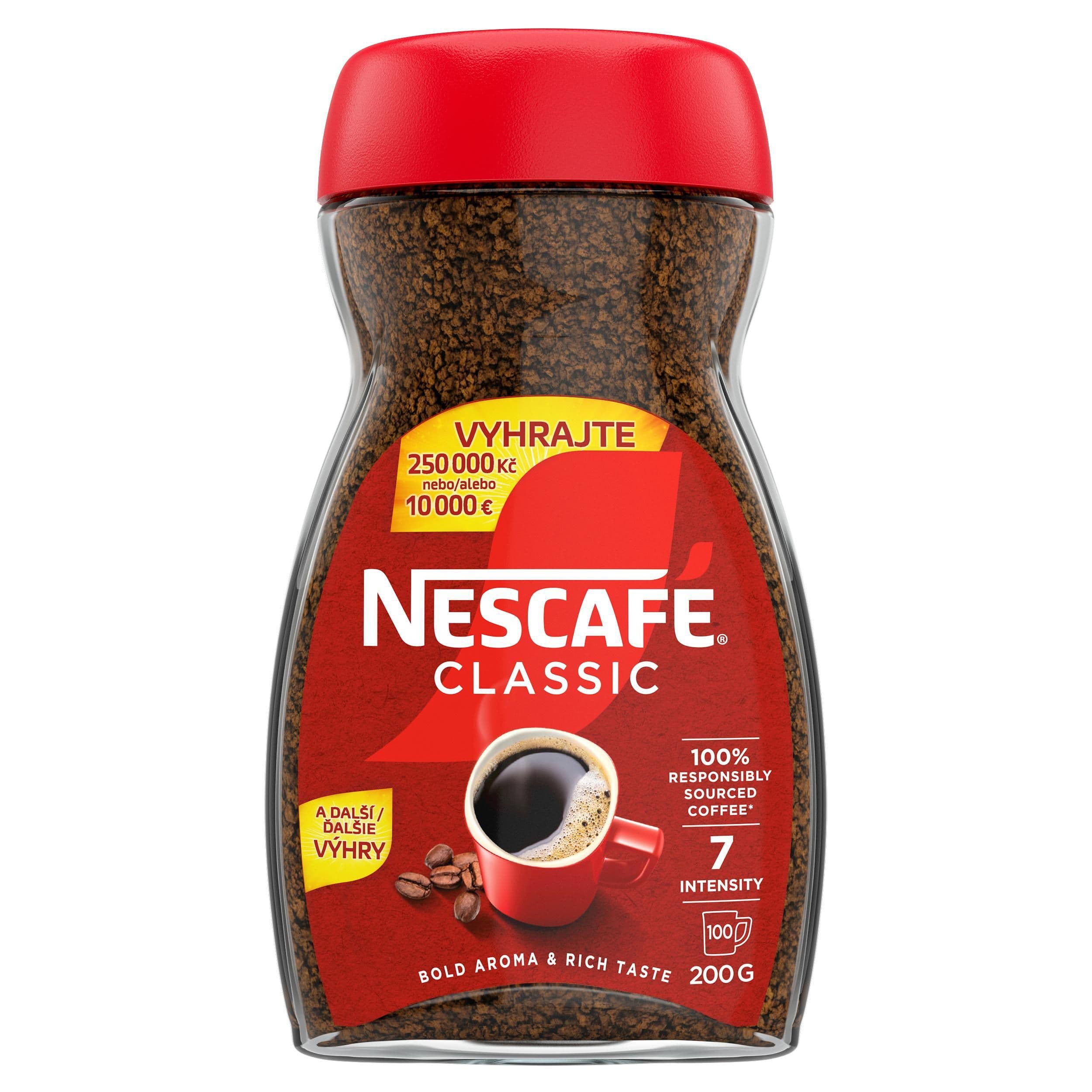 Nescafé Classic, rozpustná káva 200 g